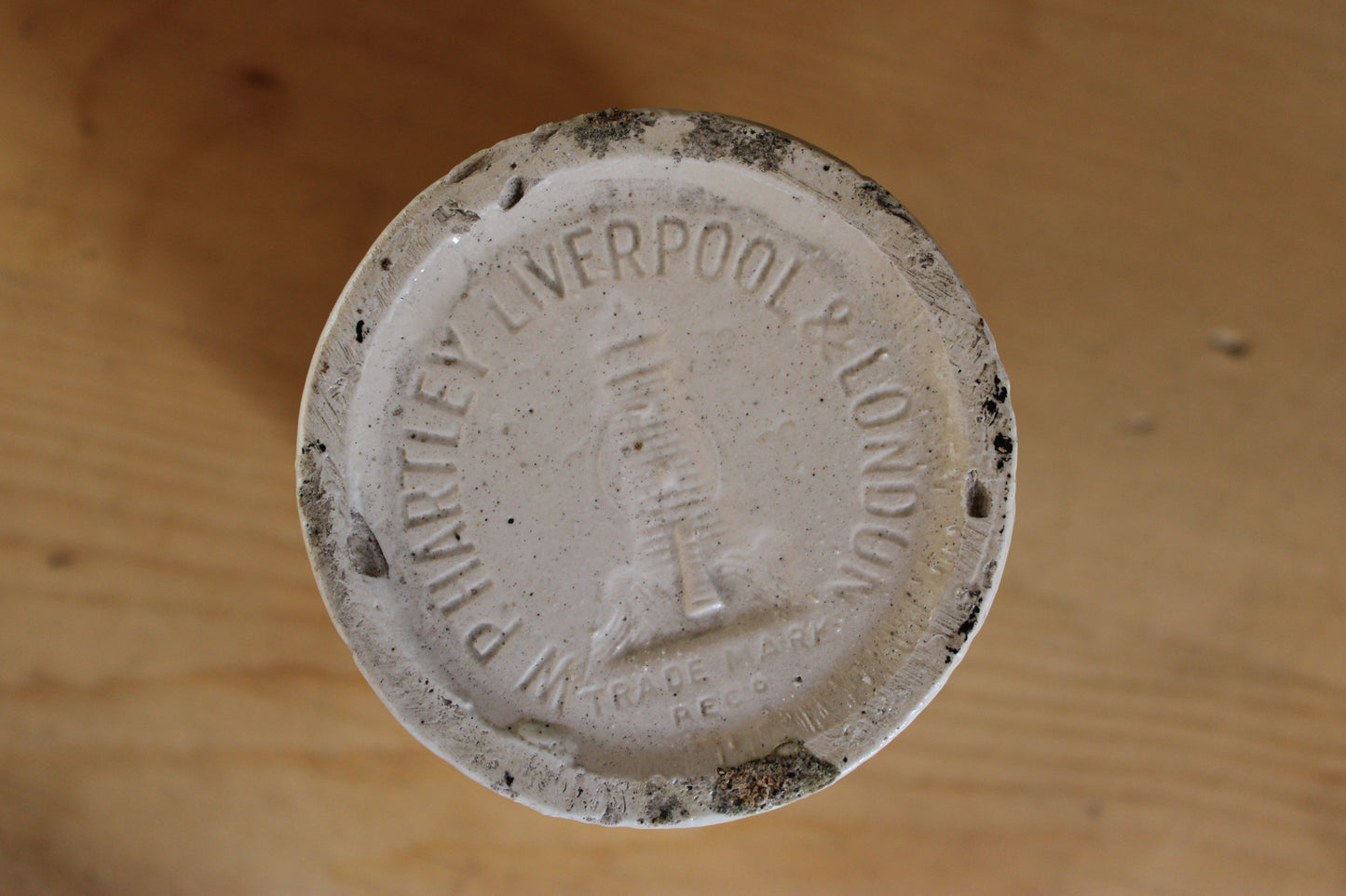 Vintage W.P. Hartley Stoneware Jam Jar – Liverpool & London, Early 20th Century