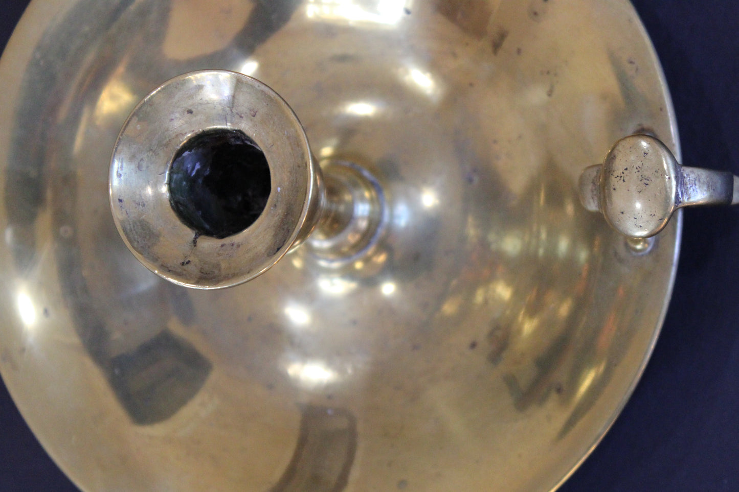 XL English Brass Chamber Stick