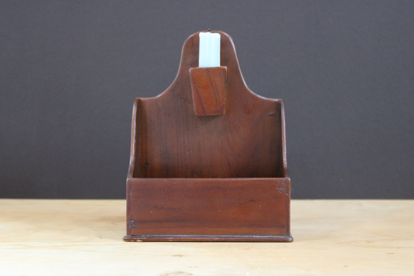 Rare 18th C. English Hanging Candle Box, C. 1770-1800