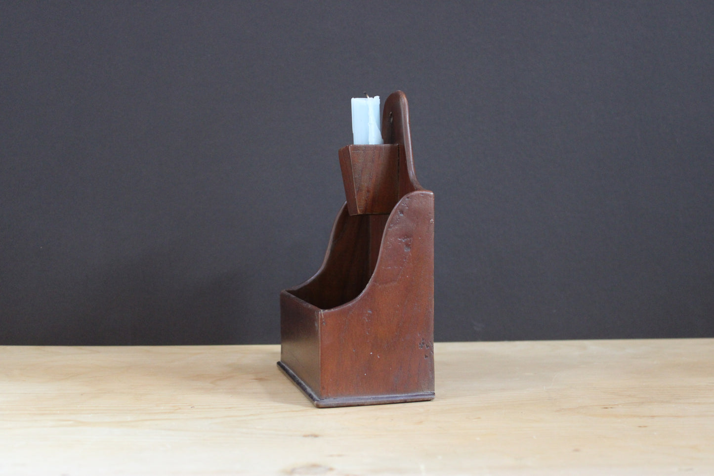 Rare 18th C. English Hanging Candle Box, C. 1770-1800