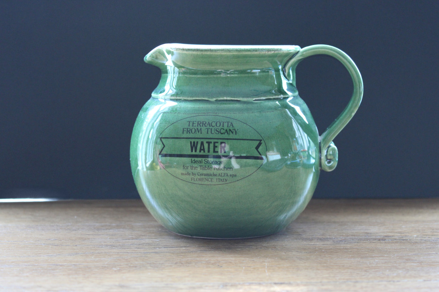 Tuscan Green Water Pitcher
