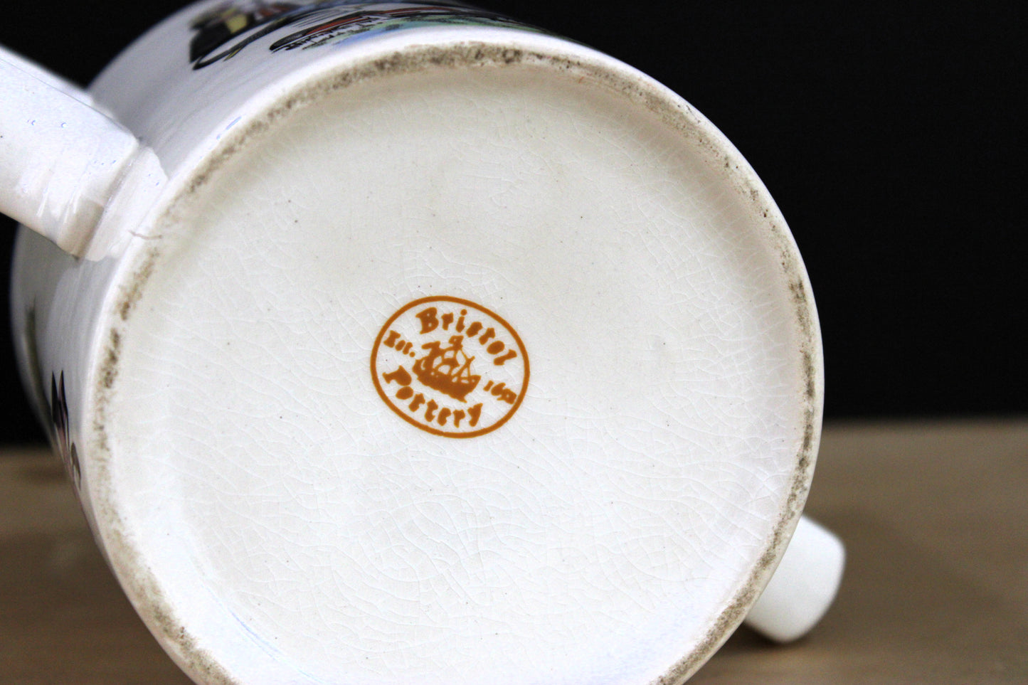 Vintage Bristol Pottery "God Speed the Plough" Mug