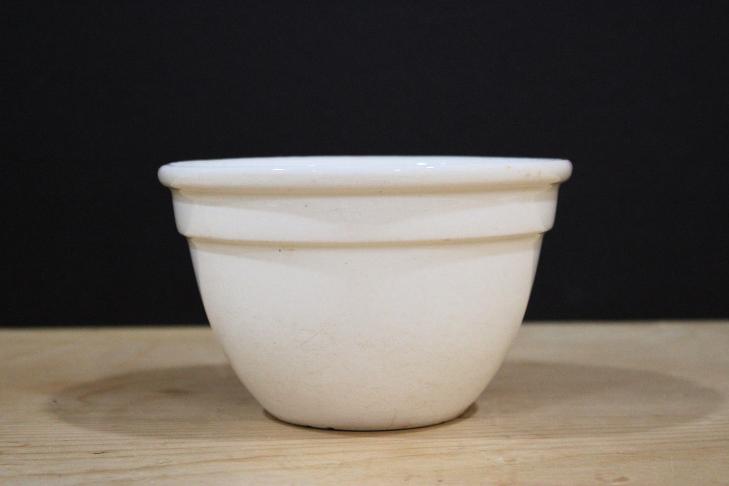 Vintage English White Pudding Basin / Bowl