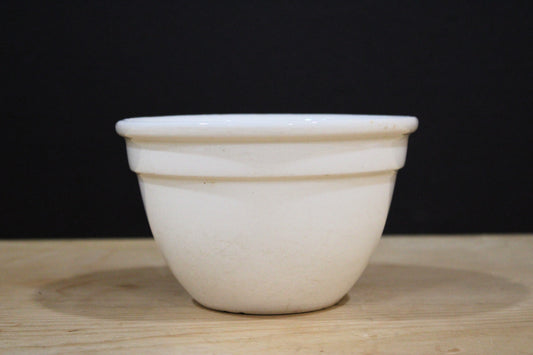Vintage English White Pudding Basin / Bowl