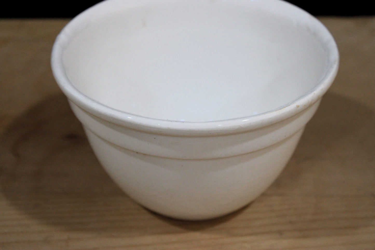 Vintage English White Pudding Basin / Bowl