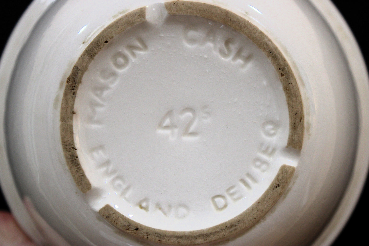 Vintage Mason Cash Size 42 White Pudding Basin - Made in England