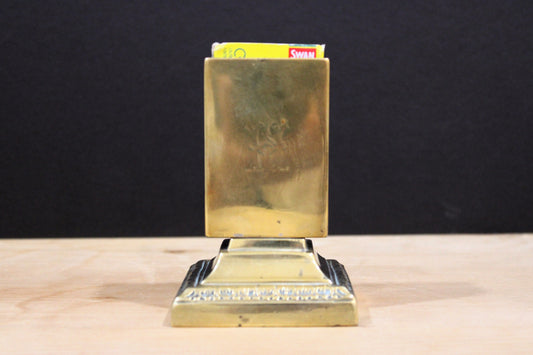 Victorian Brass Match Striker Holder