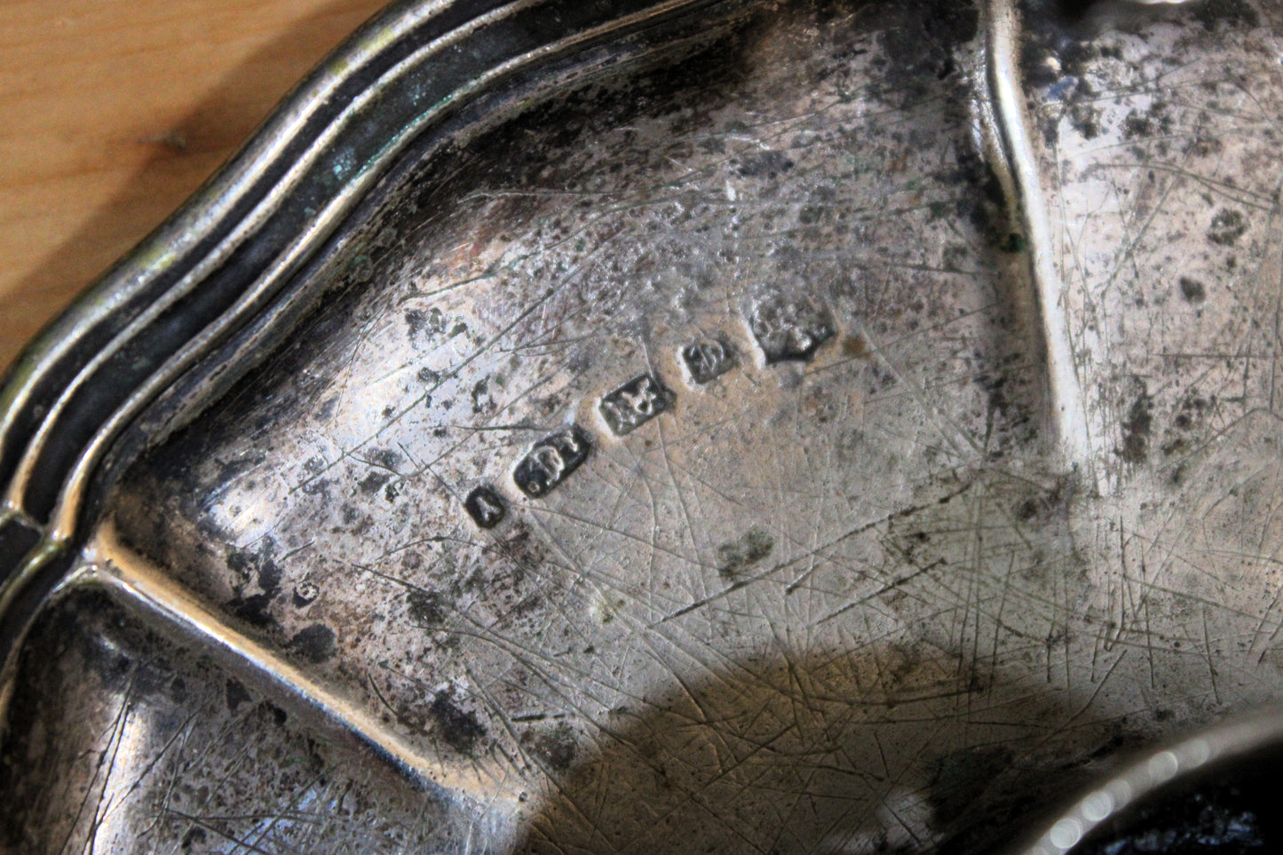 Vintage Barker Ellis Silver Plate Scalloped Chamberstick