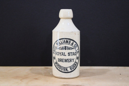 Antique Thos. Williams & Co. Royal Stag Brewery Ginger Beer Bottle - Wooburn, Bucks England