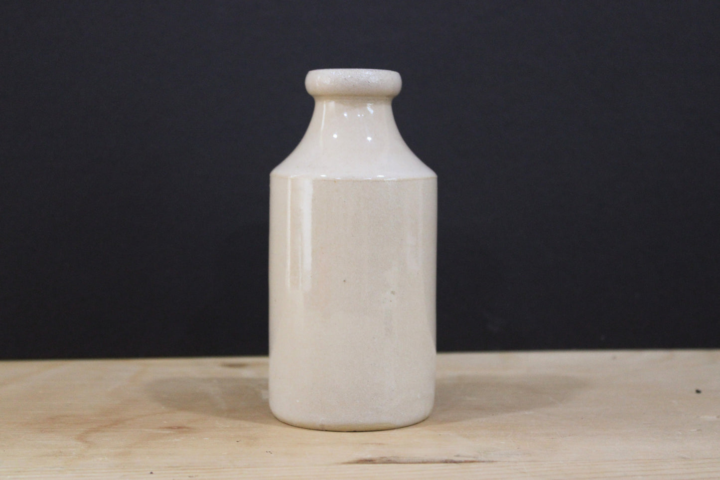 Large Antique English Plain Stoneware Utility Bottle