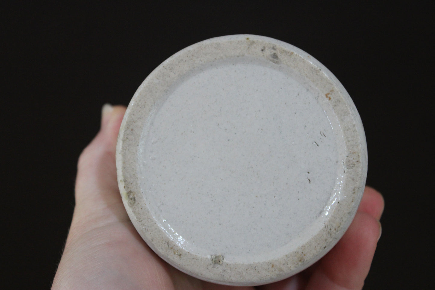 Antique English Stoneware Preserve Jar