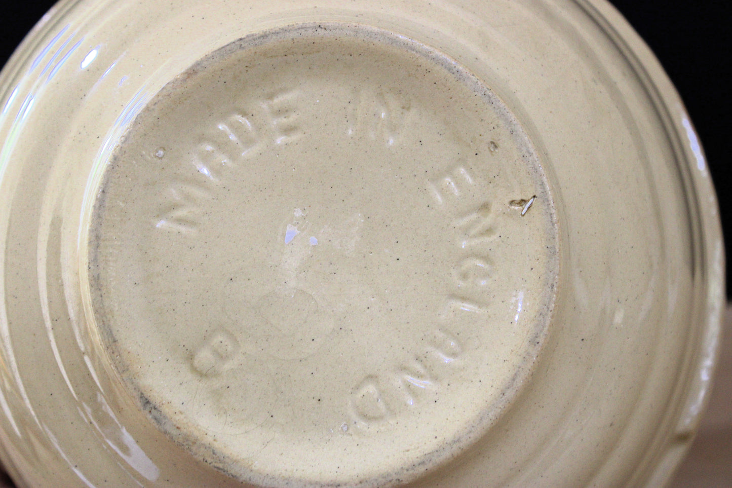 Vintage English Cream Stoneware Mixing Bowl