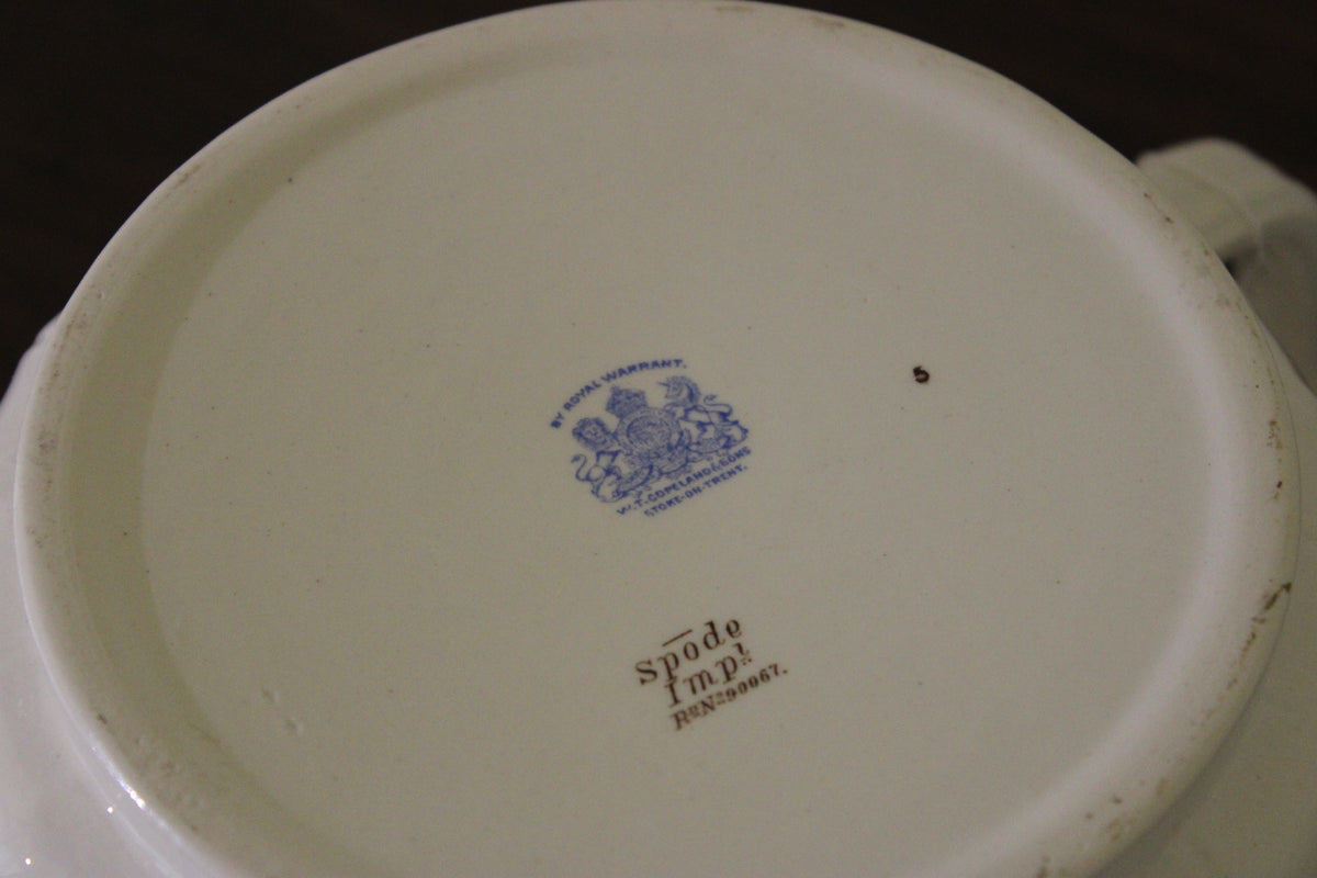 Antique Spode Copeland Chamber Pot | Dunrobin Castle Sutherland Cipher | c.1880s