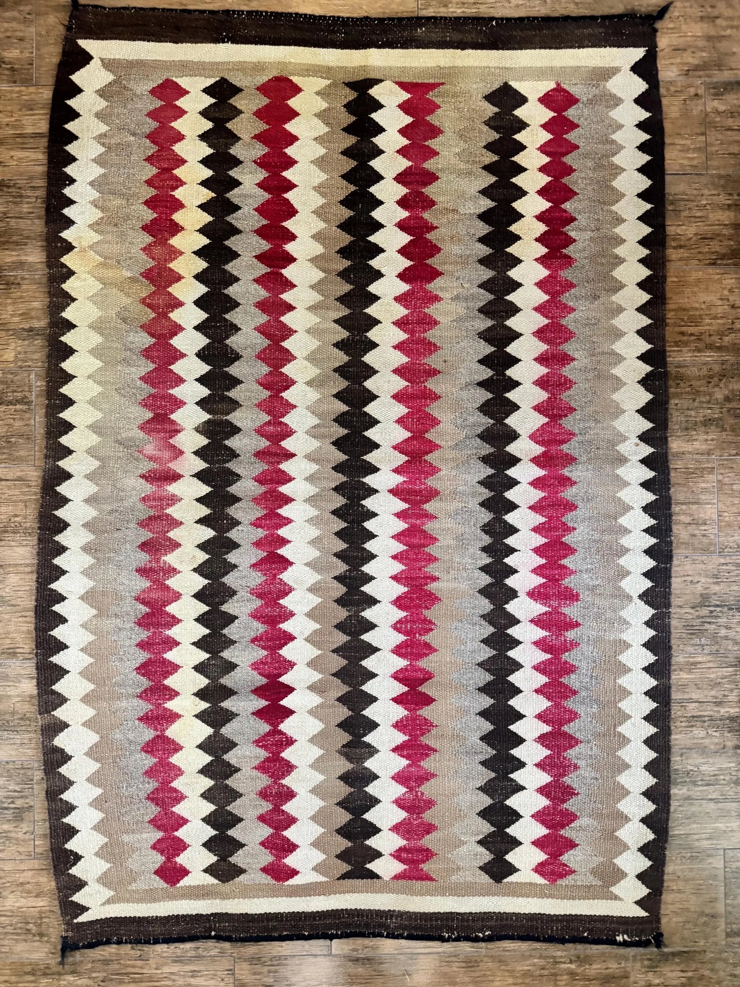 Antique Navajo Transitional Eyedazzler Rug, c. 1910–1918