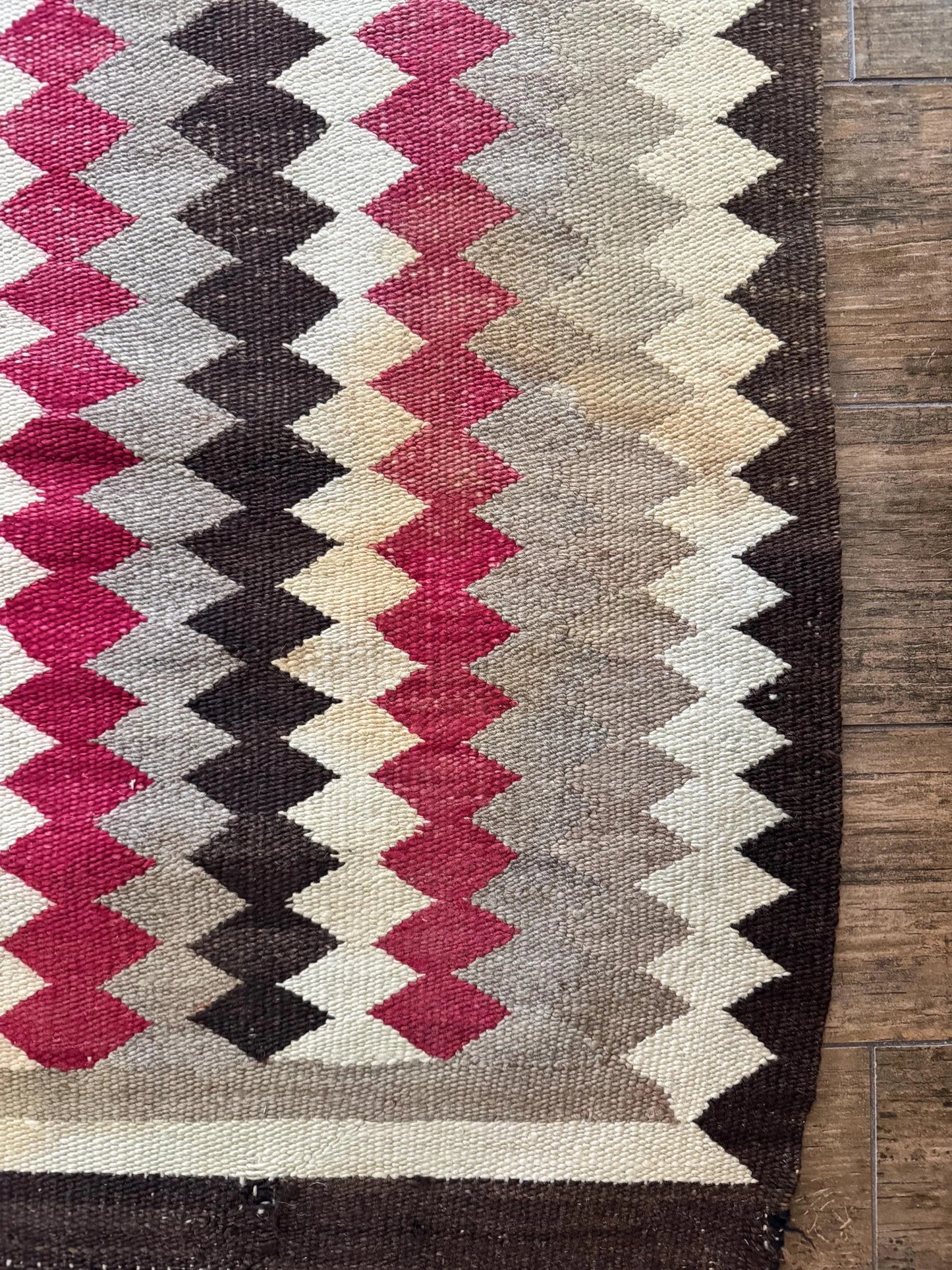 Antique Navajo Transitional Eyedazzler Rug, c. 1910–1918